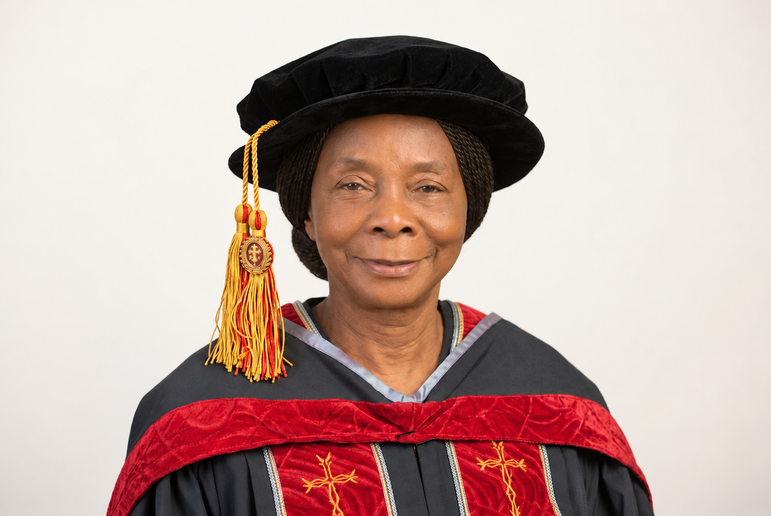 Rev. Dr. Mercy O. Ezekiel in academic regalia