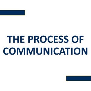 PROCESS OF COMM.
